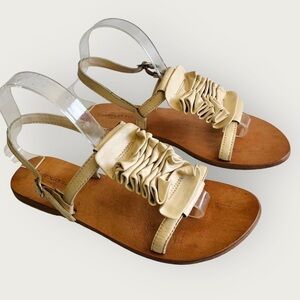 Chocolat Blu Ruched Sandals